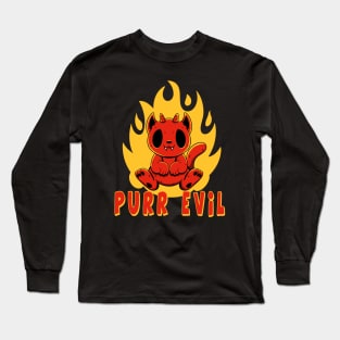 Purr Evil Long Sleeve T-Shirt